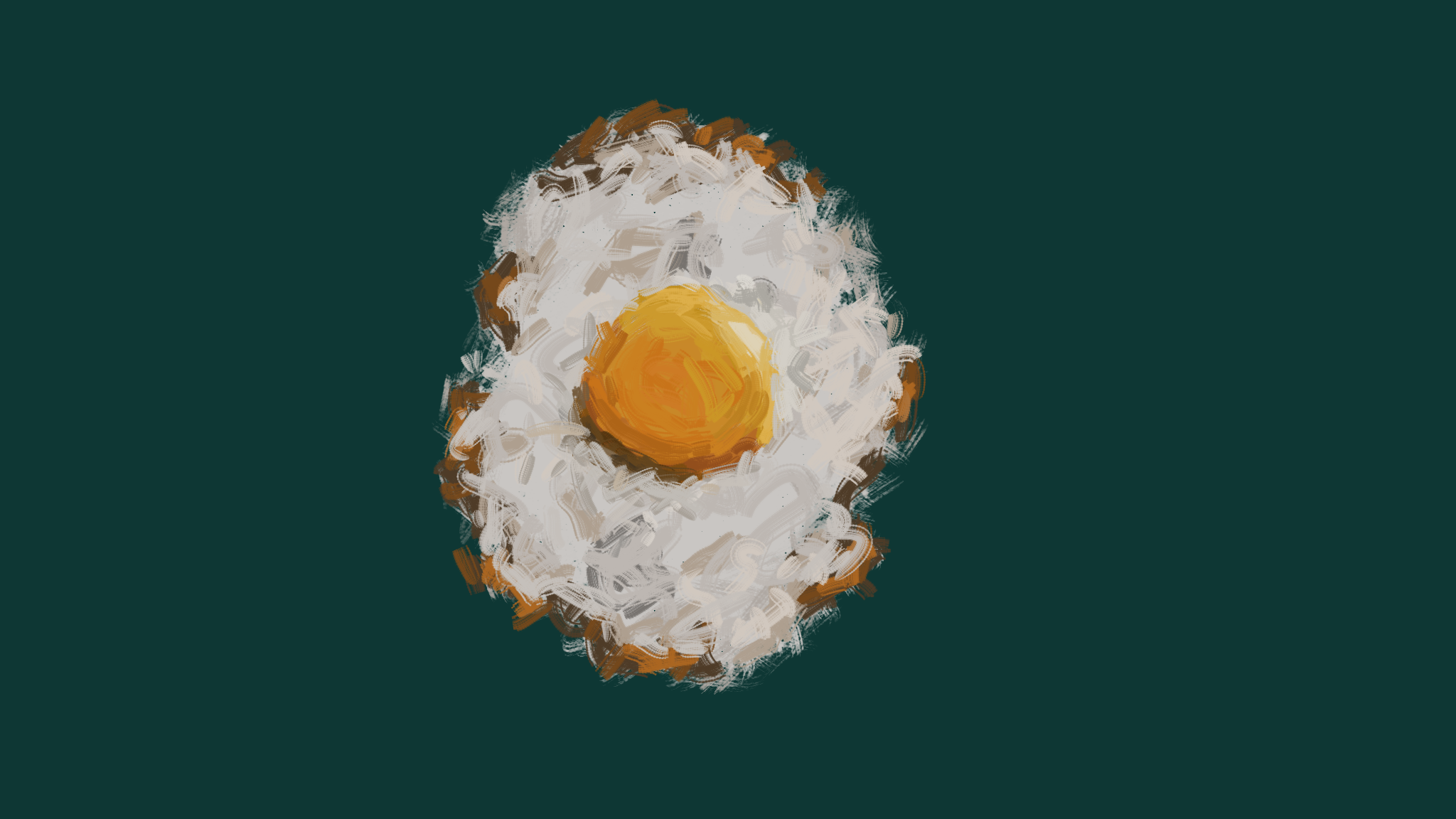 målning av ett ägg